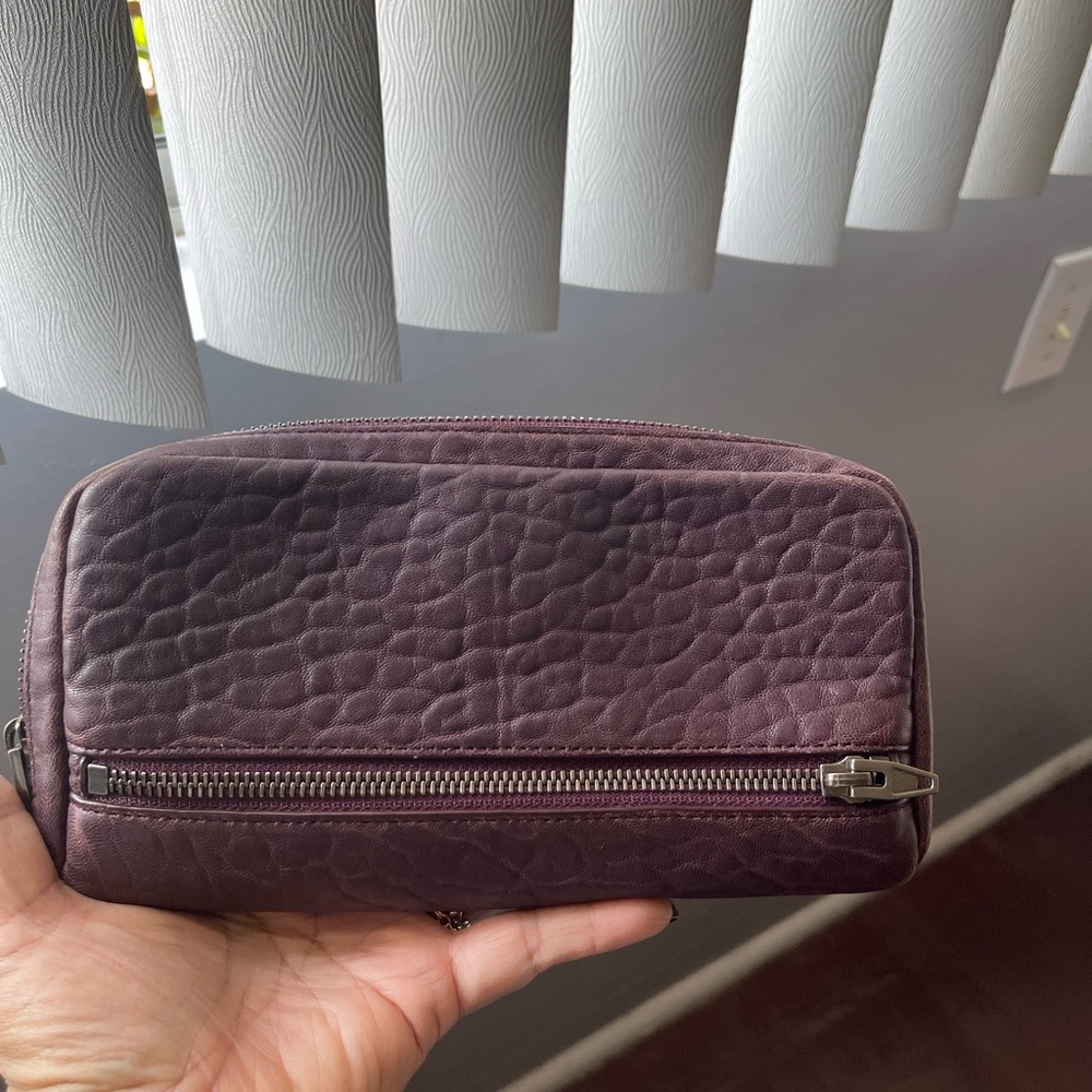 Alexander Wang Deep Purple Leather Clutch